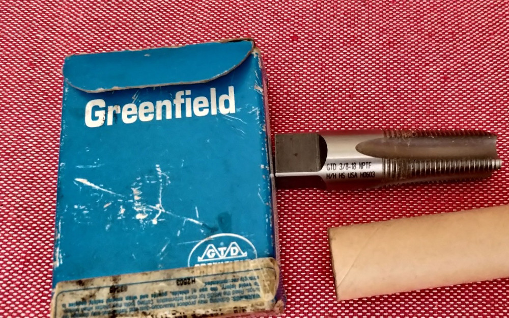 GREENFIELD 3/8-18 NPTF pipe taps HSS 83694