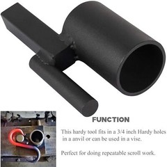 Blacksmith Hardy Anvil Tool 3/4 Inch Hardy Turning Bending Forge Scrolling Twist