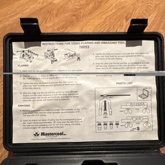 Mastercool 70053 45&deg; Flaring & Swaging Tool Set w/ Case 3/16-1/2 in
