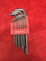 KOBALT HEX ALLEN WRENCH L-SHAPE TOOL SET (t72)