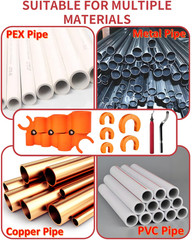 12 Pcs 1/4-1 Inch Depth Gauge and Pipe Deburring Tool, Removal Tools Set