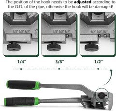 Professional 180&deg; Tubing Bender for Soft Copper & Aluminum &ndash; 1/4&rdquo;, 3/8&rdquo;, 1/2&rdquo;