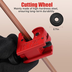 2 Pack Tubing Cutter, 1/8-Inch to 5/8-Inch Tube Cutter for Copper, Brass, Alumin