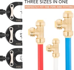 Push to Connect Removal Tool Disconnect Tongs for Plumbing Fittings 3 Sizes