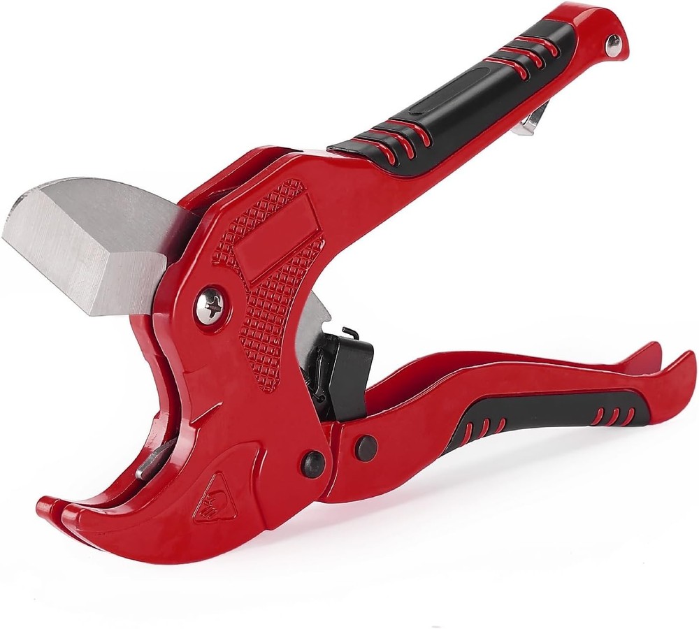 PVC Pipe Cutter Heavy Duty Tubing Tube Cutter 1-5/8&Prime; (42mm) Ratchet Cutting Tool