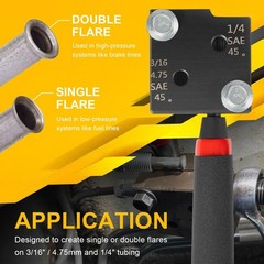 33260 Single/Double Flaring Tools Kit for 3/16&Prime; and 1/4&Prime; Tubing on Most Vehicles