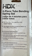 HDX 4-piece Tube Bending Spring Set, &frac14;&rdquo; ⅜&rdquo; &frac12;&rdquo; ⅝&rdquo; New