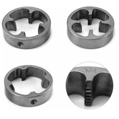 6Pcs PVC Thread Maker Tool NPT Die Set Pipe Round Threader 1/2&Prime; 3/4&Prime; 1&Prime; C88