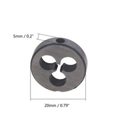 2pcs 5-40 UNC Round Die, Machine Thread Right Hand Threading Die, Alloy Tool &hellip;