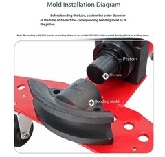 SWG-25 Hydraulic Rebar Bender Manual BendingStainless Steel Pipe Bending Tool