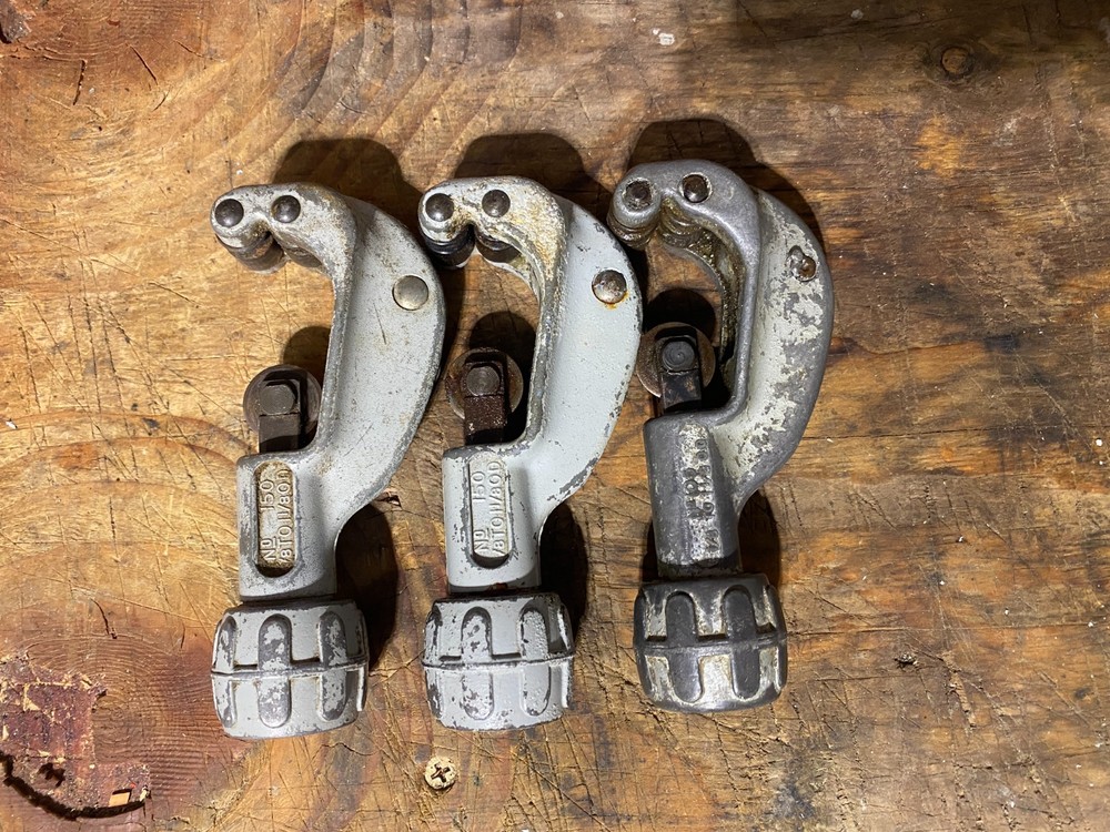 Ridgid No. 150 1/8&Prime; OD to 1-1/8&Prime; OD Constant Swing Tubing Tube Cutter Lot of 3