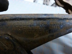 WHEELER 25&Prime; SOIL PIPE Cast Iron or Clay SNAP CUTTER, has 26 inch Long Chain