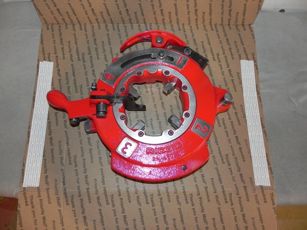 Ridgid 714 self- open die head 2-1/2 to 4&Prime; NPT die set for rigid 1224 threader