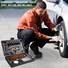Solid Stainless Steel Tire Repair Kit- 110 PCS Tire Repair Tool with Plugs fo&hellip;