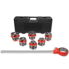 36475 12-R Manual Exposed Ratchet Pipe Threader Kit 6 Dies 1/2&rdquo; NPT to 2&rdquo; NPT