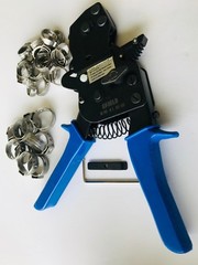 PEX Ratchet Cinch Clamp Crimper Tool 3/8&Prime;-1&Prime; with 30 PCS SS Clamps