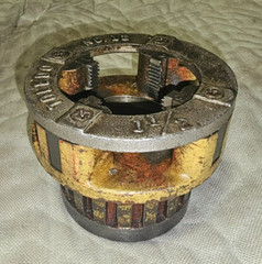Toledo No. 12 Manual 1 1/2&Prime; Pipe Threading Die for Ratcheting Threader