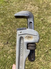 RIDGID 818 ALUMINUM H.D. 18&Prime; LIGHT WEIGHT PIPE WRENCH NICE CLEAN