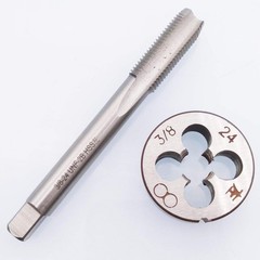 HSS 3/824 UNF Left Hand Thread Tap And Round Die Set Cutting Tool