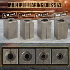 Professional Brake Line Flaring Tool for 3/16&Prime; 1/4&Prime; 5/16&Prime; 3/8&Prime; and 4.75mm Tubing
