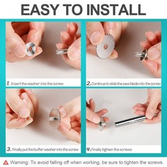 PVC Pipe Inside Cutter(4Pcs Titanium Coating Saw Blades) with 1/4&Prime; Hex Shank,&hellip;