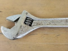 Ridgid Crescent Wrench 12&rdquo; Adjustable #712 The Ridge Tool Co. Elyria, Ohio