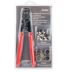 iCrimp PEX Pipe Clamp Crimping Tool Kit Cinch Crimper Tool for Stainless Steel C
