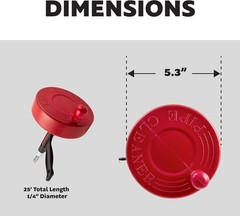 Plumb Craft Manual Drain Auger 25ft For Small Medium Drains up to 2&Prime;