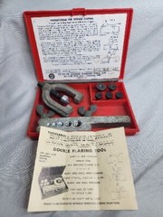 Vintage MAC Tools Double Flaring Tool Kit w Case 3/16&Prime; &ndash; 1/2&Prime; Tube SAE Made USA