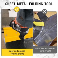 12 Inch Sheet Metal Bender, Sheet Metal Folding Tool for Duct Bending, Metal &hellip;
