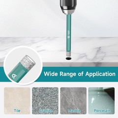 5/16 Inch (8mm) Diamond Hole Saw for Tile & Glass &ndash; Round Shank Core Drill