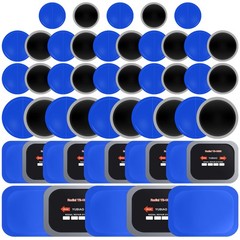 50Pcs Tire Repair Patches, 5 Sizes, Heavy Duty Radial Plug Kit