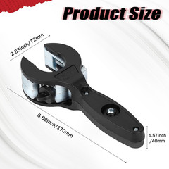 Ratchet-Type Pipe Cutter, One-Hand Fast Pipe Cutting Tool, for Cutting 5/16-1-1/