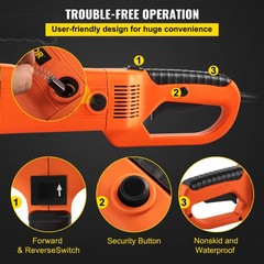 VEVOR Electric Pipe Threader Pipe Threading Machine 2300W 6 Dies 1/2-2&Prime; Portable