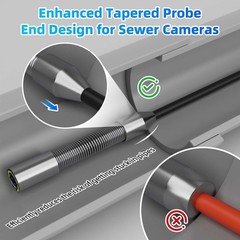 5&Prime; Monitor 20M Pipeline Camera 18MM Drain Sewer Endoscope w/ Macro lens