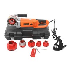 Handheld Electric Pipe Threader Threading Machine W/6 Pipe Cutter 1/2&Prime; &ndash; 2&Prime;