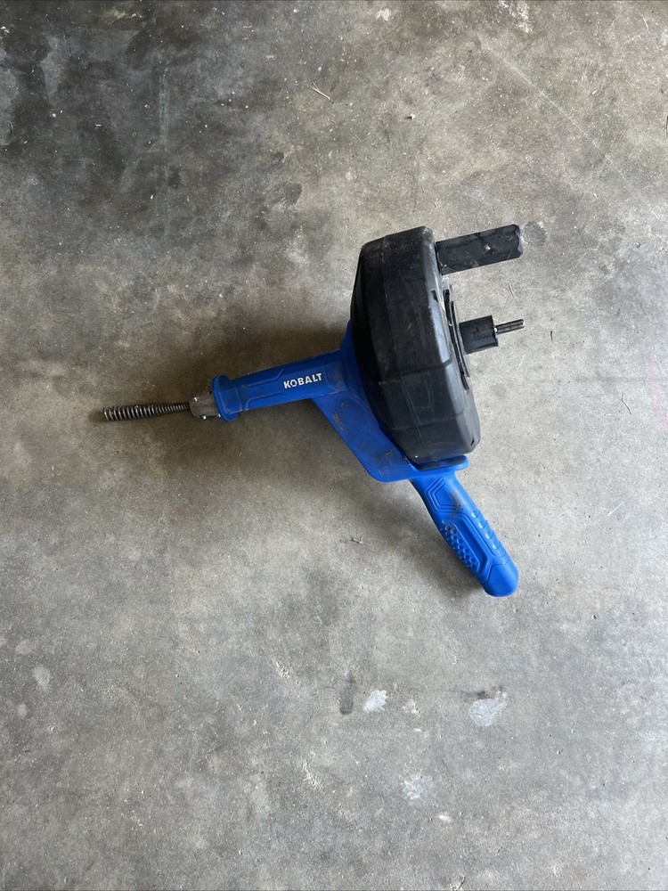 Cobra 25ft Power Pistol-Grip Drum Augur Blue Hand Held Sink Tube Shower 2412-821
