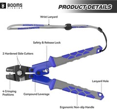 Fishing Crimping Tool Kit: 10.6in Pliers with 140 Double Barrel Sleeves Included