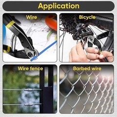 Wire Cutters Heavy Duty Cutting Up to 3/16&Prime;, Metal Cable Cutters for Fence Thick