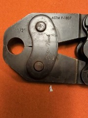 NIBCO PX02532 1/2&Prime; PEX Copper Ring Crimp Tool & Gauge conforms to ASTM F1807