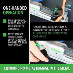 Compact Bender With Reverse Bending Attachment For 1/4in &ndash; 7/8in Tube And Pipe