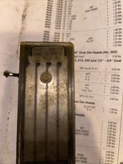 Berkley 48225 3/8-16 UNC RH , HIGH SPEED BOLT DIE SET Like Ridgid