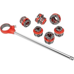 36475 12-R Exposed Ratchet Pipe Threader Kit w/6 Dies, 1/2&rdquo; NPT to 2&rdquo; NPT