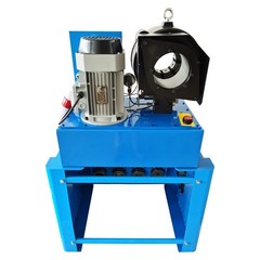 220V Vertical Hydraulic Round Pipe Shrinking Machine Rubber Hose Crimper 5.4HP