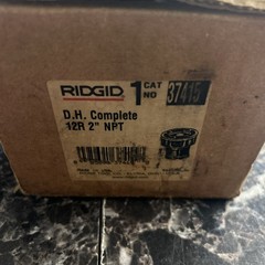 RIDGID 37415 12-R Alloy Die Head Right Hand Threader