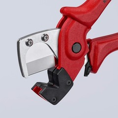KNIPEX Tools 90 10 185 Pneumatic Hose Cutter, Red