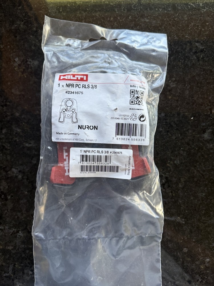 Hilti Press Jaw HVAC NPR PC RLS 3/8&Prime; For Pipe Press Tool 2341675