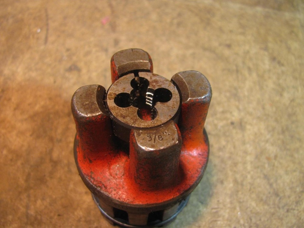 Ridgid 00RB 00R 3/8&Prime; Bolt Threader Drop Die Head Ratchet Hand Threader