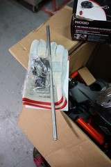 Ridgid 27013 K-400 Drum Machine with C-45 IW Cable 1/2&Prime;x 75&prime;, Gloves, Autofeed