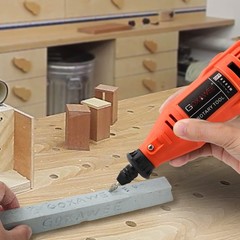GOXAWEE Rotary Tool Kit with Keyless Drill Chuck and Flex Shaft, Variable Spe&hellip;